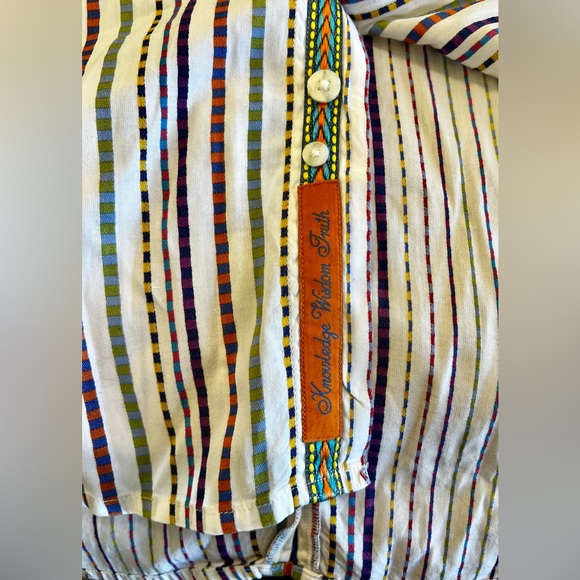 Robert Graham Striped  Mini‎ Cooper Sport Shirt Flip Cuff Striped Size M - Picture 6 of 10